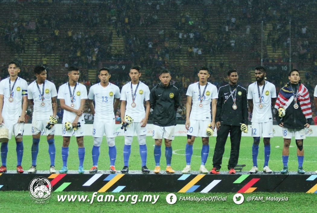 Sukan Sea 2017 Skuad Bola Sepak Lelaki Malaysia Raih Pingat Perak Fam